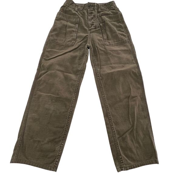 Free People Pants Womens 24 Utility Workwear Straight Leg Casual Relaxed Fit - Picture 1 of 9